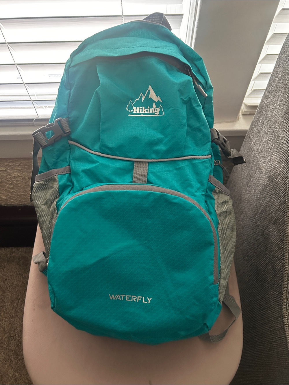 Waterfly Teal Hiking Backpack - Lightweight Outdoor Daypack